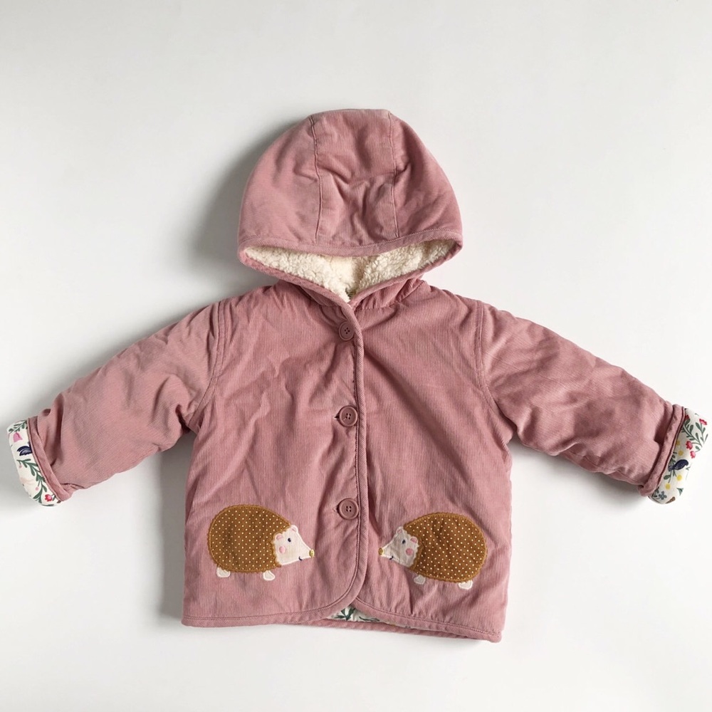 EUC Baby Boden Hedgehog Coat - Size 6-12 Months